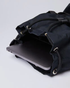 Sandqvist Charlie Black With Black Leather 11 Sandqvist Charlie Black With Black Leather -Nordic Style Deals Store 2245 a2a74240d6 charlie black sqa 1212 04 original