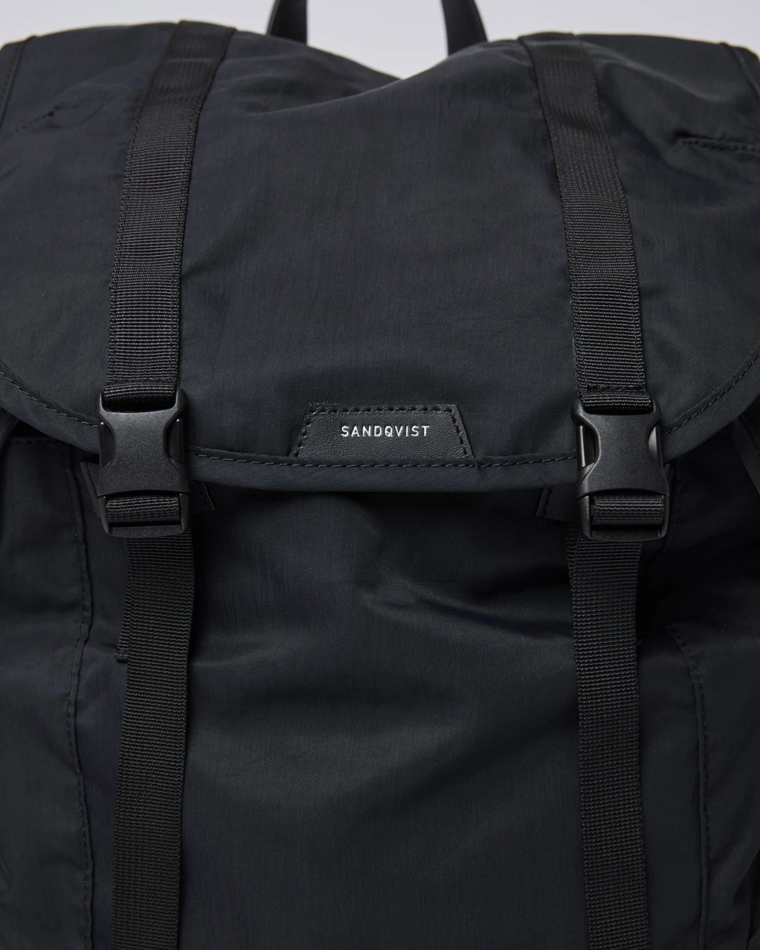 Sandqvist Charlie Black With Black Leather 2 Sandqvist Charlie Black With Black Leather - Image 2