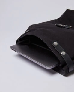 Sandqvist Alva Metal Hook Black With Black Leather -Nordic Style Deals Store 2257 7c6af105fb alva metalhook black sqa1224 05 original