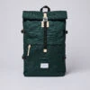 Sandqvist Bernt Dark Green With Natural Leather