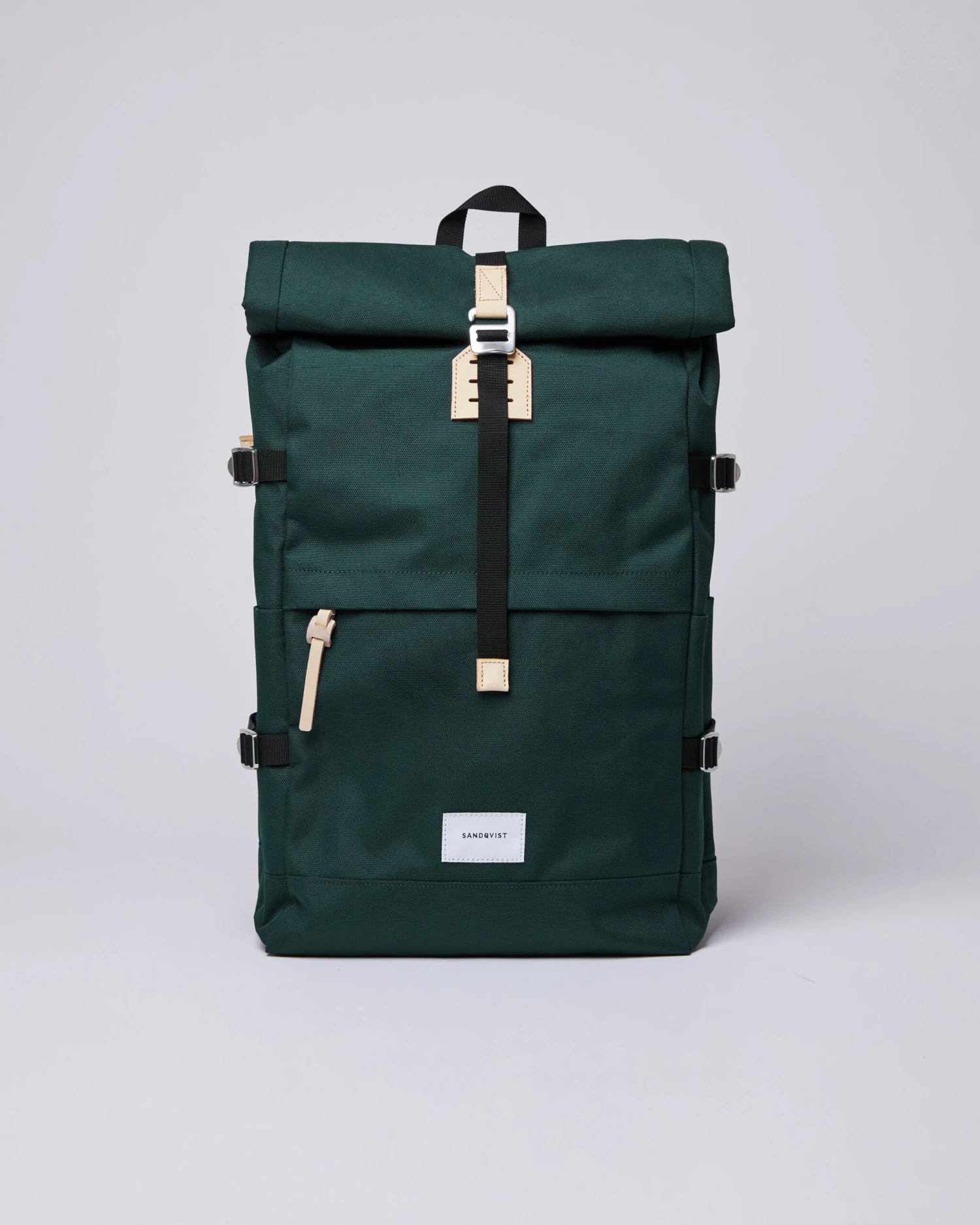 Sandqvist Bernt Dark Green With Natural Leather 1 Sandqvist Bernt Dark Green With Natural Leather