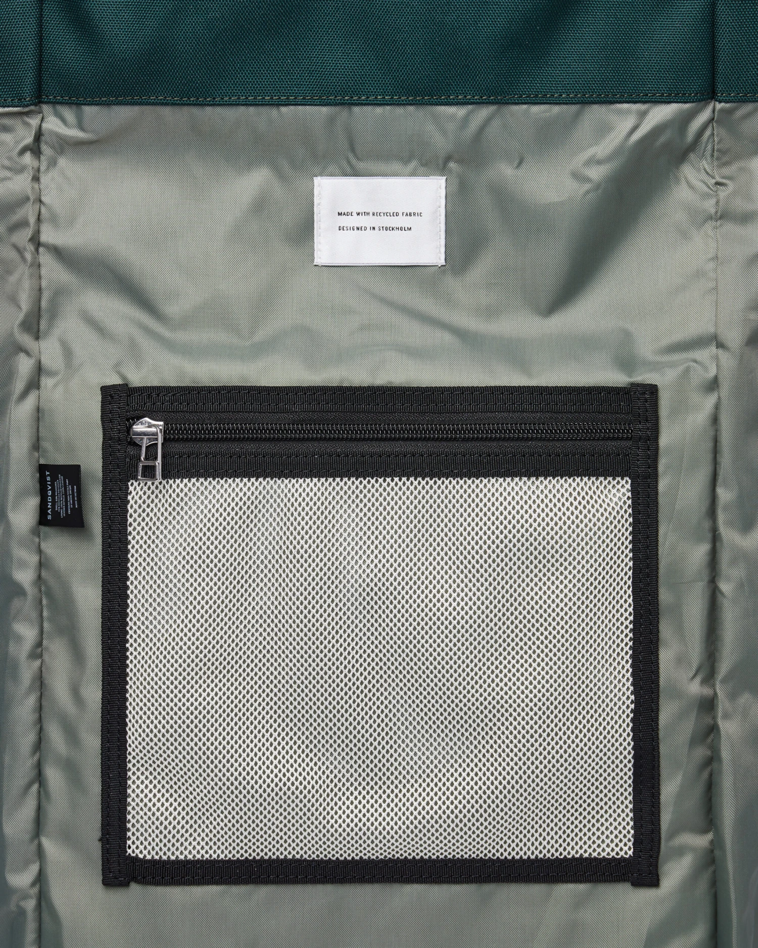 Sandqvist Bernt Dark Green With Natural Leather 6 Sandqvist Bernt Dark Green With Natural Leather - Image 6