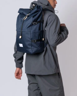 Sandqvist Bernt Navy With Natural Leather -Nordic Style Deals Store 2406 2c861eaa92 bernt navy sqa1373 original