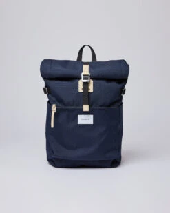 Sandqvist Ilon Navy With Natural Leather