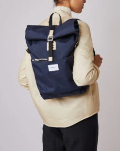 Sandqvist Ilon Navy With Natural Leather -Nordic Style Deals Store 2825 cce913fa07 ilon navy sqa1498 01 original