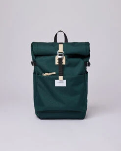 Sandqvist Ilon Dark Green With Natural Leather