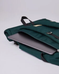 Sandqvist Ilon Dark Green With Natural Leather -Nordic Style Deals Store 2925 f559825429 ilon darkgreen sqa1563 05 original