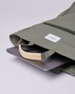 Sandqvist Tony Dusty Green With Natural Leather -Nordic Style Deals Store 3059 c7493d26cd tony mossgreen sqa1585 04 original