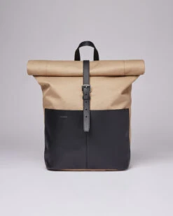 Sandqvist Antonia Twill Beige With Black Leather