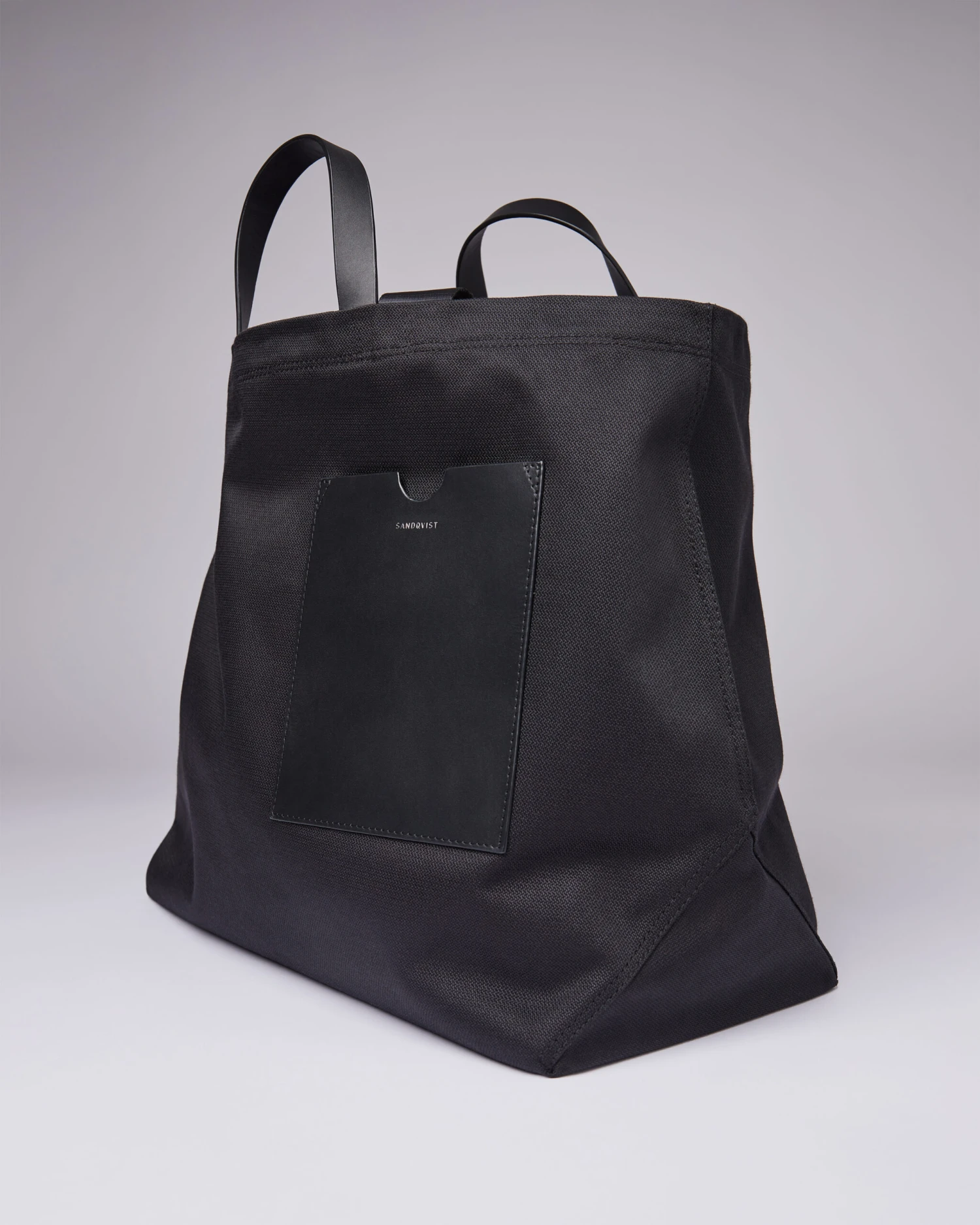 Sandqvist Agnes Black With Black Leather 4 Sandqvist Agnes Black With Black Leather - Image 4