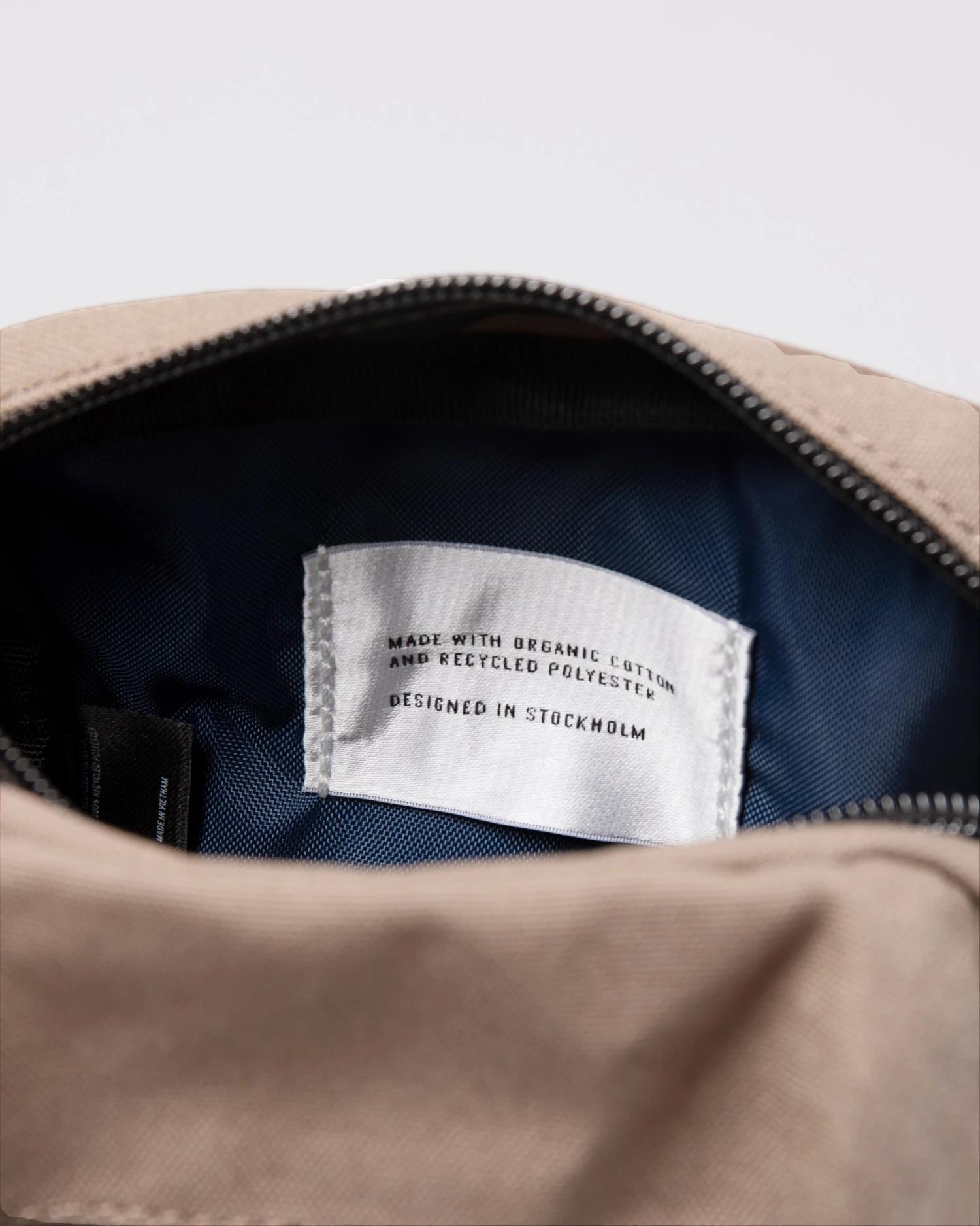 Sandqvist Sixten Vegan Fossil With Orange Webbing 4 Sandqvist Sixten Vegan Fossil With Orange Webbing - Image 4