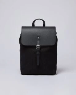 Sandqvist Alva Black With Black Leather