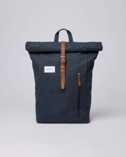 Sandqvist Dante Navy With Cognac Brown Leather