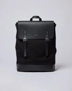Sandqvist Hege Black With Black Leather