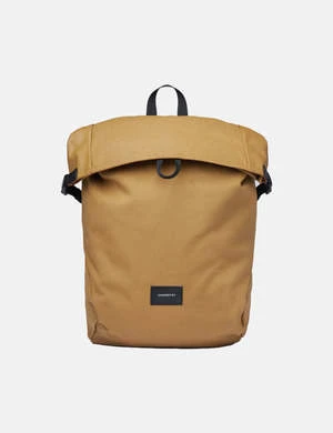 SandqvistAlfred Polycotton Rolltop Backpack - Bronze/Black 1 SandqvistAlfred Polycotton Rolltop Backpack - Bronze/Black