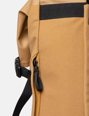 SandqvistAlfred Polycotton Rolltop Backpack - Bronze/Black 5 SandqvistAlfred Polycotton Rolltop Backpack - Bronze/Black - Image 5