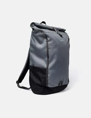 SandqvistArvid Recycled Poly Rolltop Backpack - Multi Dark Grey 2 SandqvistArvid Recycled Poly Rolltop Backpack - Multi Dark Grey - Image 2