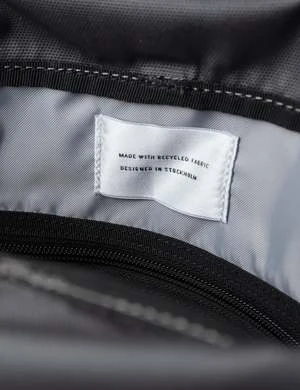 SandqvistArvid Recycled Poly Rolltop Backpack - Multi Dark Grey 3 SandqvistArvid Recycled Poly Rolltop Backpack - Multi Dark Grey - Image 3