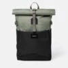 SandqvistIlon Recycled Poly Rolltop Backpack - Multi Clover Green